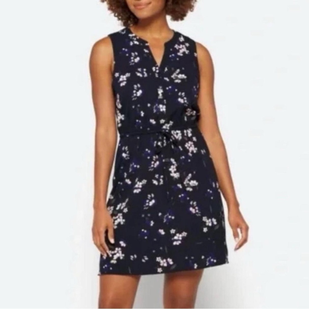 41 Hawthorn Blue and White Sleeveless V-Neck Sundress NWOT